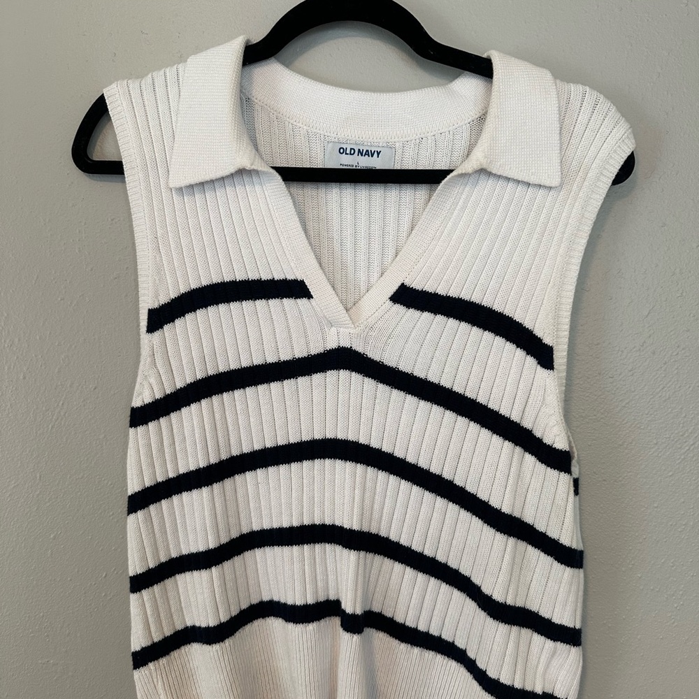 Old Navy Striped Sweater Vest
